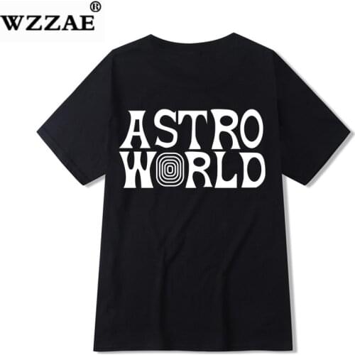 Brand New Fashion Hip Hop T Shirt Men Women Travis Scotts ASTROWORLD Harajuku T-Shirts WISH YOU WERE HERE Letter Print Tees Tops