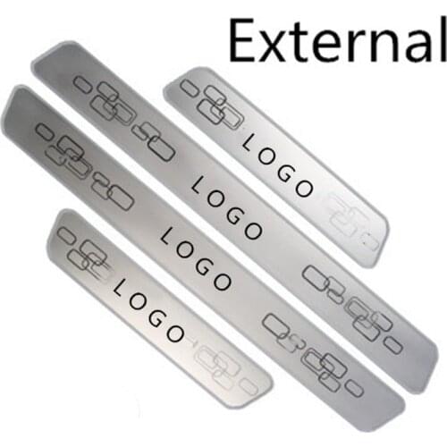 For Citroen C4 AIRCROSS 2018-2019 High-quality stainless steel Threshold bar Welcome pedal Anti-scratch Car styling