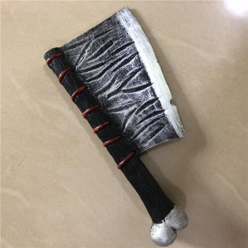 Movie Game Anime 1:1 Saw Dark Chef Bone Knife Action Figure Model Halloween Cosplay Prop PU Weapon Kids Role Gift
