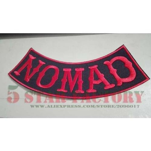 CAFE RACER SONS OF NOMAD VEST BOTTOM ROCKER BIKER ANARCHY JACKET PATCH ,VEST DIY NOMADS ANGELS PATCH