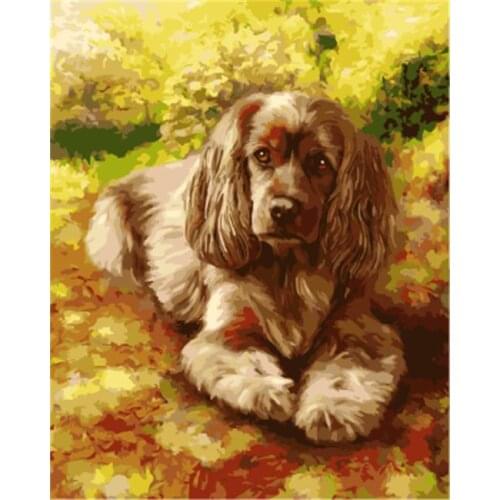 PAINTBOY Framed Pictures Painting By Numbers of Animal Handwork Canvas Oil Painting Home Decor For Living Room