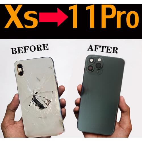 4th Genth Version DIY housing for iPhone Xs into 11Pro, for iPhone Xs like 11pro Shell, for Xs Chassis Up to 11pro Replacemen