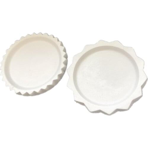 Round Square Flower Pot Rack Cup Coaster Silicone Mold for Concrete Flower Pot Tray Molds Cement Mould