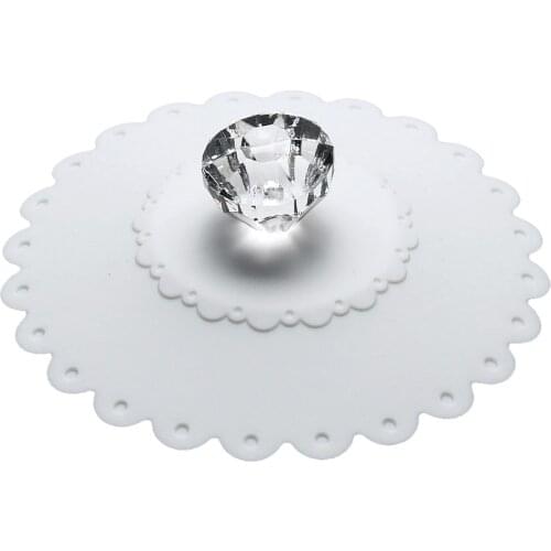 Lace Silicone Diamond Cup Lid Thermal Insulation Cup Cover Kitchen Drinkware For Bar