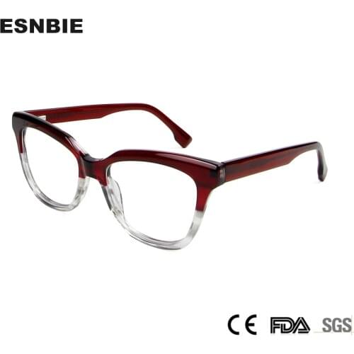 Trendy Bold Acetate Butterfly Eyeglasses Frame Women Ladies Cat Eye Glasses Frames Fashion Full Prescription Eyewear Spectacles