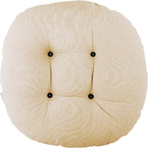Soft Round Floor Pillow Thickened Desk Chair Window Seat Cushion Fluffy Butt Pads Tatami Mattress for Living Room Bedroom Decor