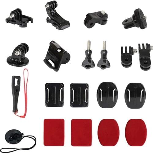 Action Camera Accessory Kit for GoPro Hero 9 8 7 6 5 Sony Sports Camera Accessories Helmet Base Adhesive Tripod Adapter Mount