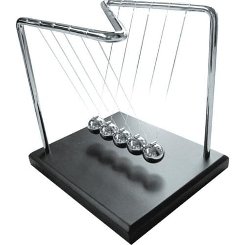 Newton Cradle Physics Pendulum Science Z-Type Newtons Cradle Art In Motion Balance Ball Wave Desk Ornament Kids Educational Toy