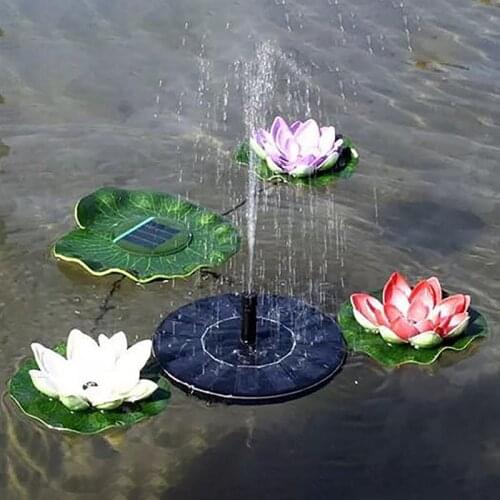 Outdoor Solar Power Energy Lotus Light LED Floating Flower Waterproof Lamp Night Light For Pool Pond Garden Decoration