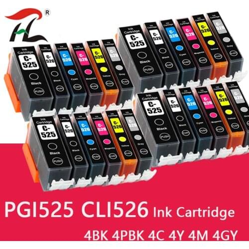PGI525 For Canon PGI 525 CLI 526 Ink Cartridge For Canon PIXMA IP4850 IP4950 IX6550 MG5150 MG5250 MG5350 pgi-525 cli-526