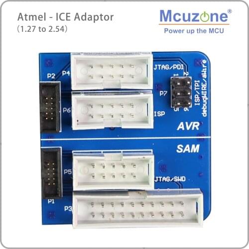 Mcuzone Atmel-ICE Adapter Board 1.27 TO 2.54 AVR(ISP JTAG PDI TPI) SAM(JTAG SWD) ATATMEL-ICE-ADPT Adapter Kit Free Shipping