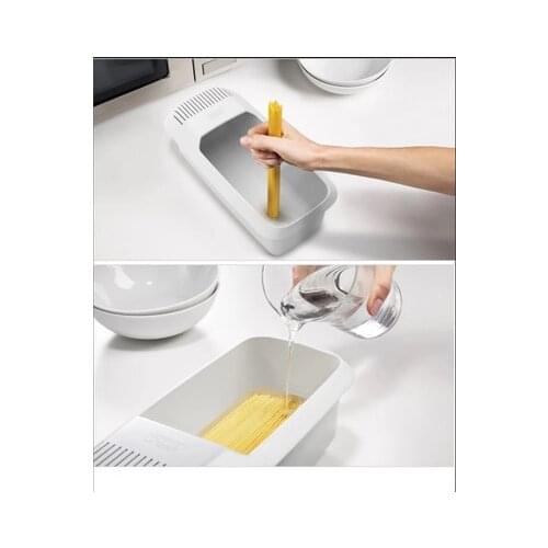 Microwave Oven Rectangular Drainable Noodle Cooker Pasta Macaroni Instant Noodles Kitchen Strainer Boxes