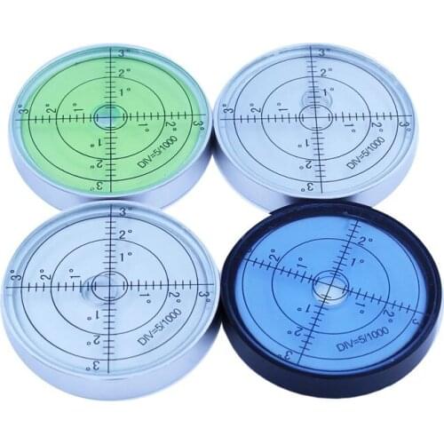 QASE 60*10mm Universal Metal Level Bubble Luminous Spirit Level Round Bubble Levels Blisters 1PCS