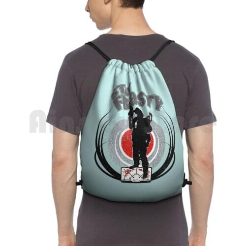 Stay Frosty Backpack Drawstring Bag Riding Climbing Gym Bag Stay Frosty Creatures Monsters Movies Films Movie Quotes Movie