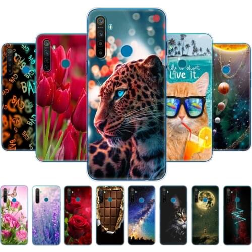 For Realme 5 Case RMX1927 Back Cover For OPPO Realme 5 Pro RMX1971 Realme5 5Pro Phone Case Capa Silicon Soft TPU Coque Bumper