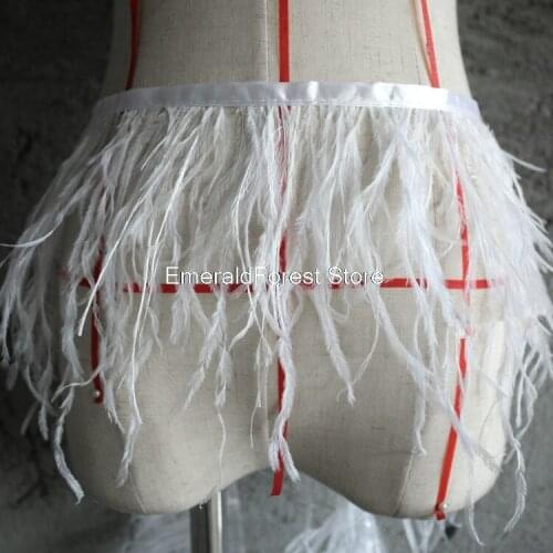 Ostrich hair Creative feather decoration, long lace accessories, handmade diy costumes, stage skirt fabric
