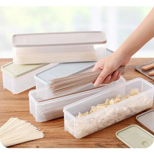 Japanese Sealed Noodles Crisper Plastic Noodles Spaghetti Box Kitchen Storage Box
