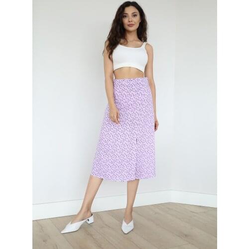 Front Slit Skirt Summer Women Midi Skirts Women 'S Clothing Fashion Girls Cute Kawaii Skirts For Ladies Streetwear Slim Bottoms