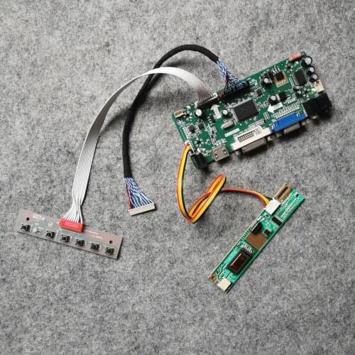 1CCFL 20-Pin LVDS Fit NL10276BC26/NL10276BC28/NL10276BC30 matrix panel controller board DIY kit VGA+DVI 1024*768 M.NT68676