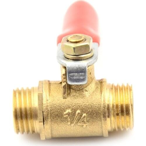 1PC Straight 1/4 Male To Male Pipe High Quality Pipe Ball Valve 1/4" Sanitary Shut-off Ball Valve