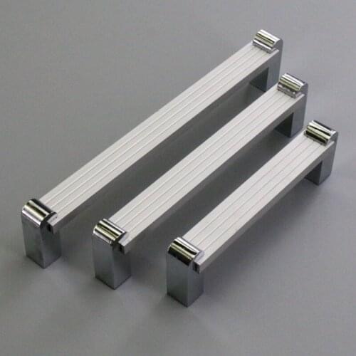 1X Modern Furniture Drawer Pulls Fashion Cabinet Drawer Cupboard Wardrobe Door Aluminum Handle pulls