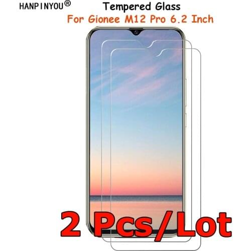 2 Pcs/Lot For Gionee M12 Pro 6.2" Tempered Glass Screen Protector Ultra Thin Explosion-proof Protective Film + Clean Kit