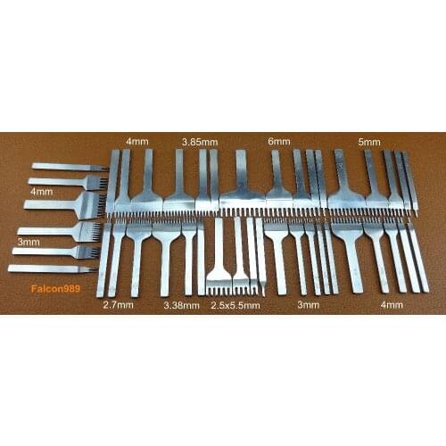 42pcs Leather Craft Sewing Stitching Pro Line Lacing Chisel Pricking Iron Punch Tool Set Kit Edger Creaser Groover Skiver Bevele