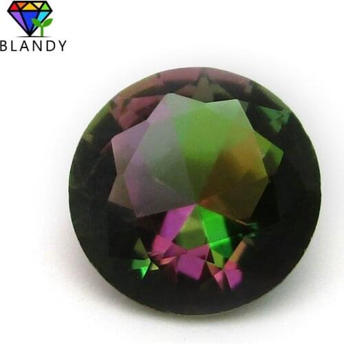 AAAAA Grade 2.0~10mm Plating Mix Color Multicolor Cubic Zirconia Stone Round Cut CZ Stone Synthetic Gems For DIY Jewelry