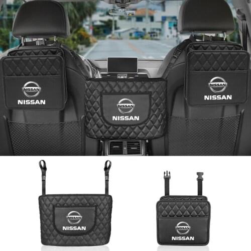 Car Seat Back Storage Bag High Capacity Stowing Tidying Pocket For Nissan Qashqai Juke X-Trail Patrol GTR Nismo Navara Skyline