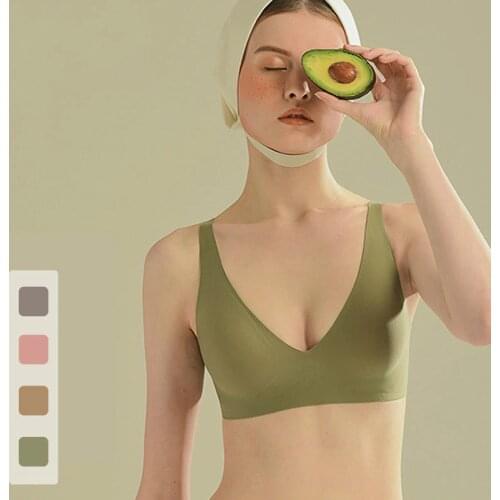 Victoria Seamless Wire Bra Sexy Triangle Brassiere Soft Womens Push Up bra Feminina Small Breast Adjusts Female A B C Cup