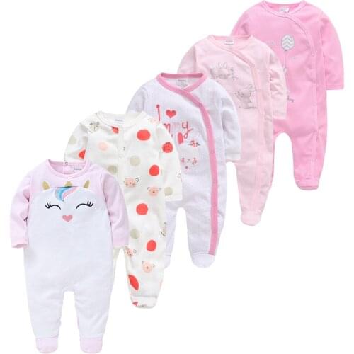 Kavkas Roupa De Bebes Infantil Menina Full Sleeve Newborn Baby Boy Rompers Set 2pc 5pcs Infant Girls Clothing Set реборн девочка
