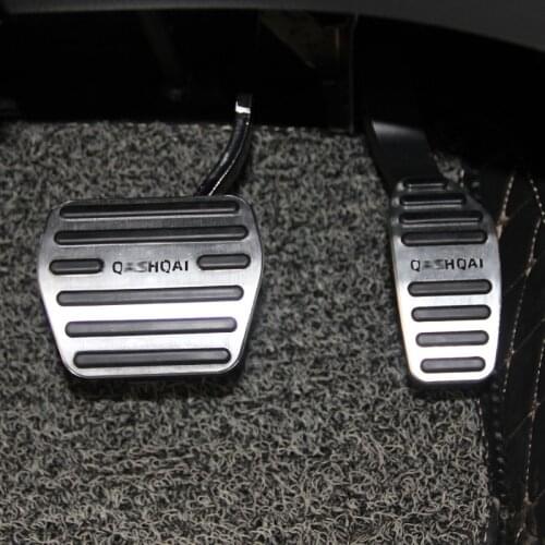 Aluminum alloy Car Accelerator Gas Pedal Brake Pedal Clucth Pedal Non-Slip Cover For Nissan Qashqai j11 2014-2016 2017 2018 2019