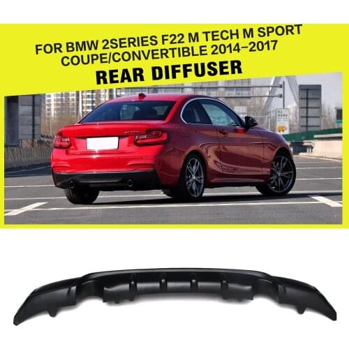 FRP Racing Rear Diffuser Lip Bumper Guard for BMW 2 Series F22 F23 M235i M240i M Sport Coupe Convertible 2013 - 2017