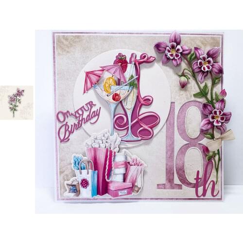 Granny Bonnet Flower Metal Cutting Dies Scrapbook Dariy Decoration Stencil Albums Template DIY Greeting Card Albums 2021