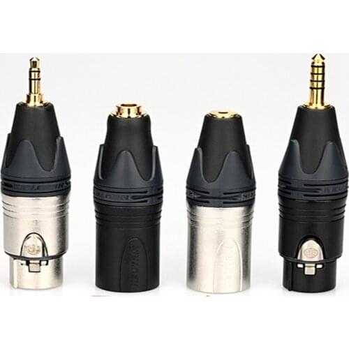 HIFI NEUTRIK 4 Pin XLR to 4.4mm 3.5mm 2.5mm Pentaconn Adapter Male to Female