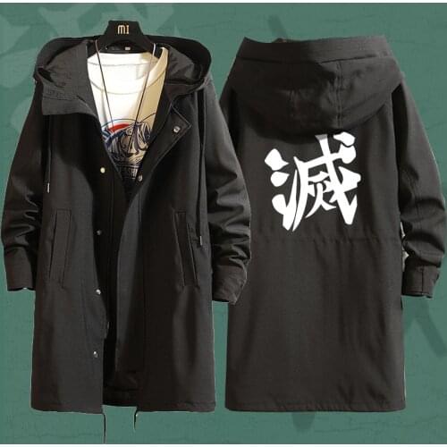 23 Styles Anime Demon Slayer Cosplay Costume Hashibira Inosuke Rengoku Kyoujurou Trench Overcoat Black Green Outfits Woman Man