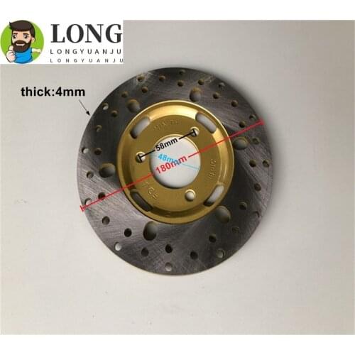 Motorcycle ATV Moped Go Kart Part ZY125 Front Brake Disc 180mm Dia For YZ 150 QJ Keeway Chinese Scooter Honda Yamaha