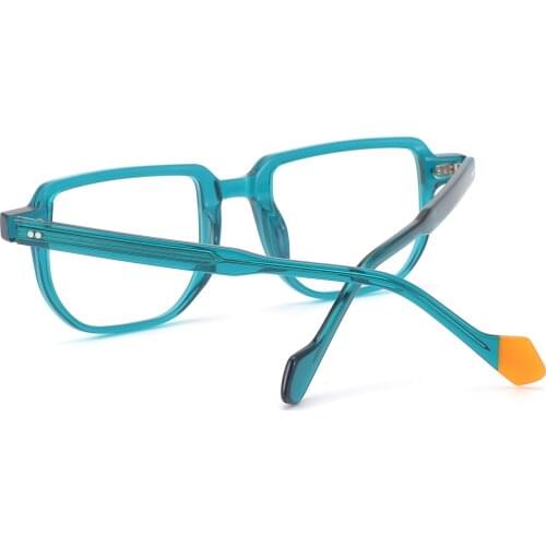 New Fashion Retro Acetate Optical Frame High Quality Handmade Eyewear Vintage Square Unisex Prescription Glasses