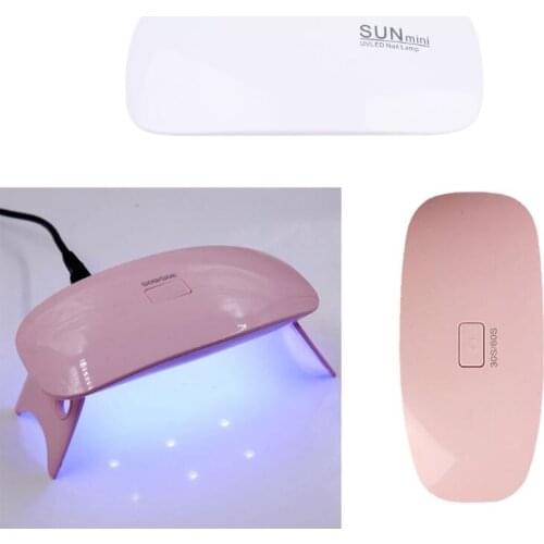 Portable 6W Mini UV Dryer UV Resin Curing Lamp 30s 60s Timer Nail Art Manicure Gel Dryer USB Charge Jewerly Making Tools
