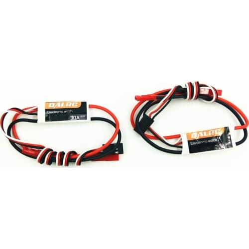 DALRC 20A 30A Electronic Swith LED Light Controller PWM 3.7-28V RC Remote Switch Bec for rc Parts LED Airplane/Car Switch Lumier