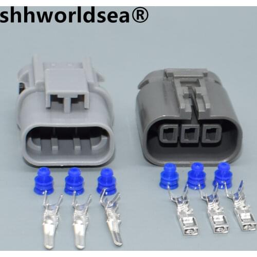 Shhworldsea 3pin 2.8mm ignition Coil Pack Connectors Pigtail For 300zx 90-96 Coilpack Connector Spark Plug J30 6"
