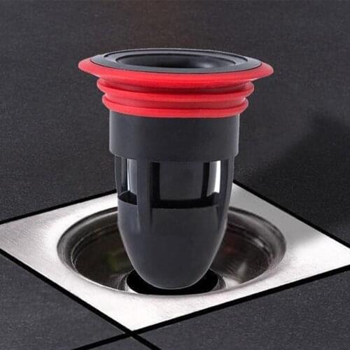 Smell Proof Shower Floor Siphon Drain Cover Sink Strainer Bathroom Plug Trap Water Drain Filter Bathroom Accessories