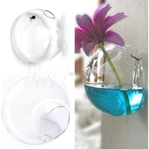 Glass Flower Planter Vase Home Garden Ball Decor Wall Hang Terrarium Container