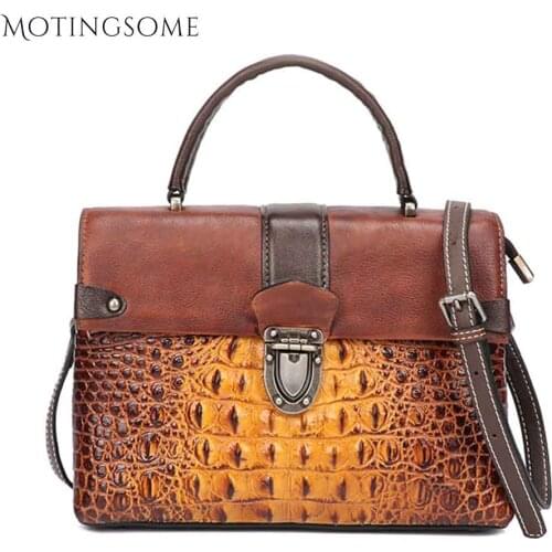 Alligator Genuine Leather Tote Bag Women Hand Bags 100% Real Natural Leather Crocodile Bag Shoulder Shopper Bags Luxury Bag 2020