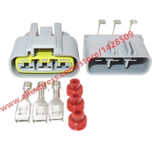 5 Sets 3 Pin Automotive Female Male Electrical Connector Electrical PCB Socket