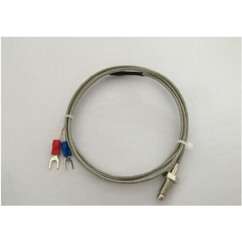 1 meter cable screw type K thermocouple WRNT-01 M6*1 ,measuring 0-600 deg C temperature sensor