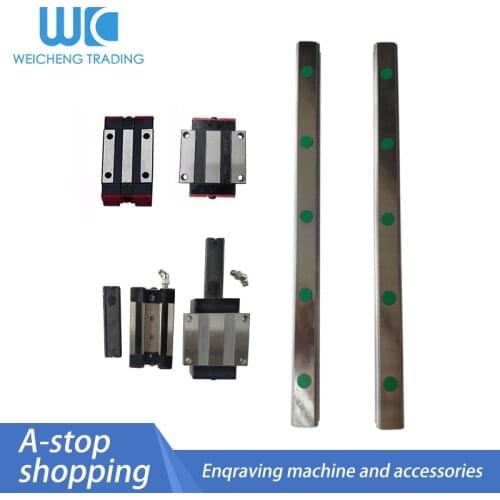2pcs HGR30 Square Linear Guide Rail 100-1150mm+4pcs Carriages HGH30CA HGW30CC plastics or steel HGH30HA HGW30HA CNC parts