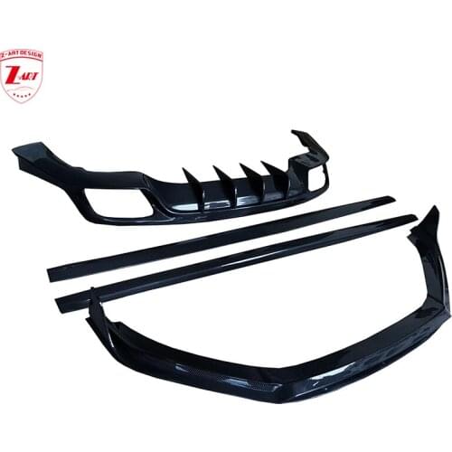 2017-2020 Z-ART 971 carbon fiber front lip side skirts rear diffuser kit for Panamera carbon fiber aerokit for 971 body kit