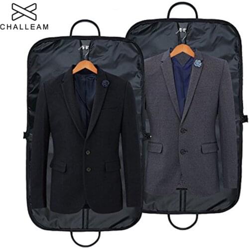 2018 Waterproof Folding Suit Bag Men Clothes Cover Black Oxford Garment Bags With Handle Business Men Travel Bags For Suits 204