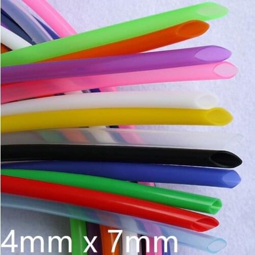 4x7 Silicone Tube Flexible Rubber Hose ID 4mm OD 7mm Thickness 1.5mm Food Grade Soft Milk Beer Drink Pipe Water Connector